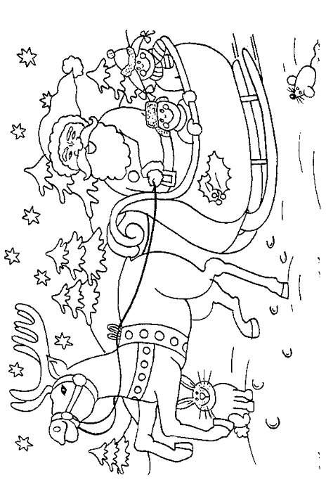 Plansa de colorat cu Craciun 337 265